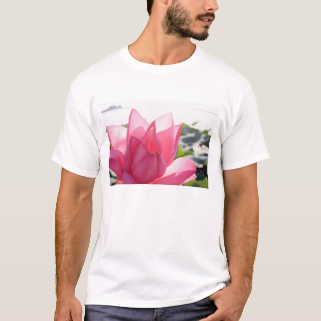 T-shirt Fleur de lotus [Nelumbo speciosum] en pleine (Devant)