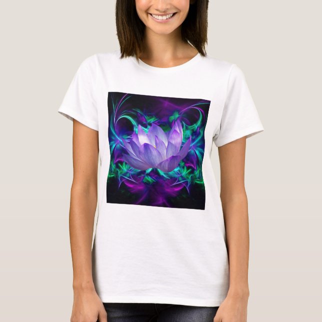 T-shirt Fleur de lotus pourpre et sa signification (Devant)