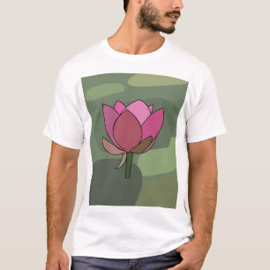 T-shirt Fleur de lotus rose