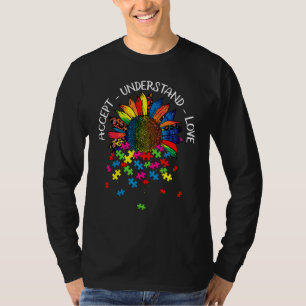 T-shirt Fleur de marguerite de sensibilisation à l'autisme