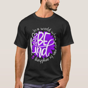 T-shirt Fleur de marguerite être type Violet Surdose de se