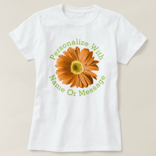 T-shirt Fleur de marguerite orange