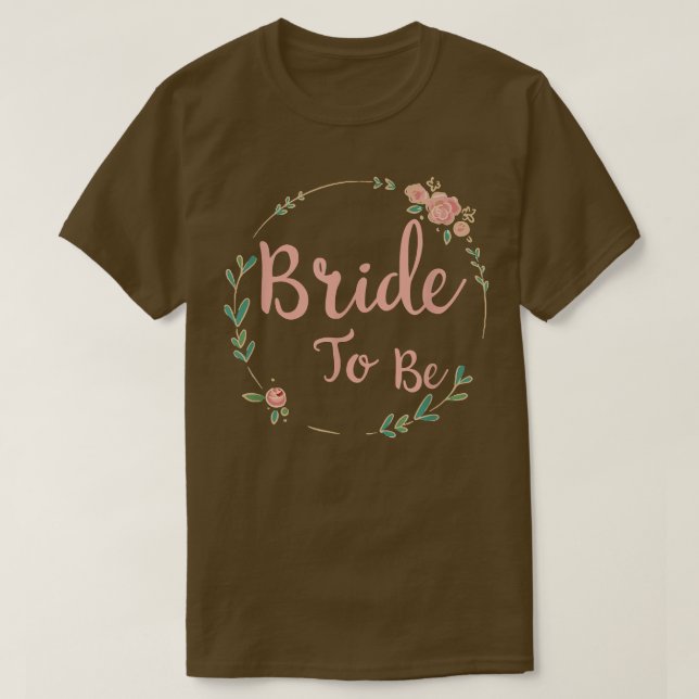 T-shirt Fleur de mariée future femme Hen Party  (Design devant)