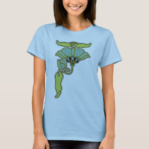 T-shirt Fleur de Nouveau d'art