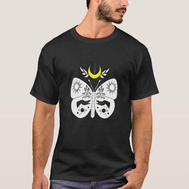 T-shirt Fleur de papillon ésotérique Spirituelle (Devant)