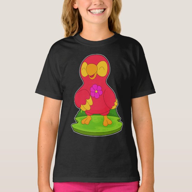 T-shirt Fleur de perroquet (Devant)