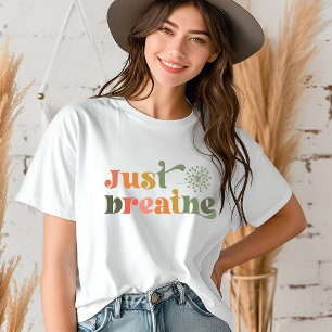 T-shirt Fleur de pissenlit 'Respirer simplement'