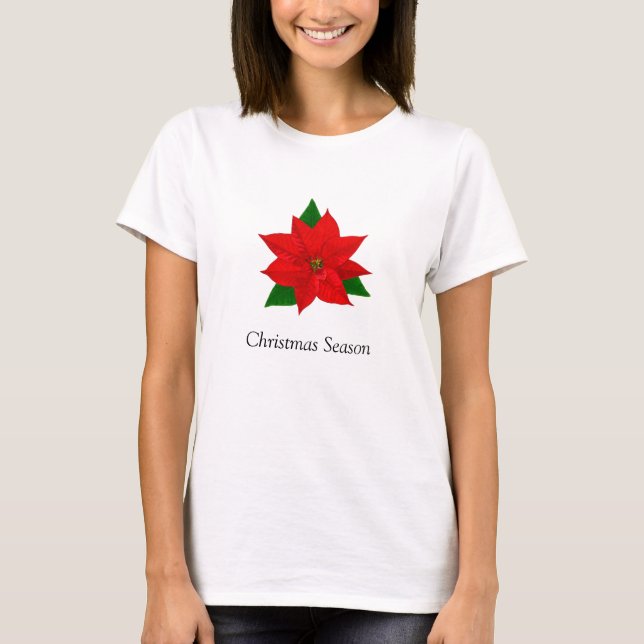 T-shirt Fleur de Poinsettia (Devant)
