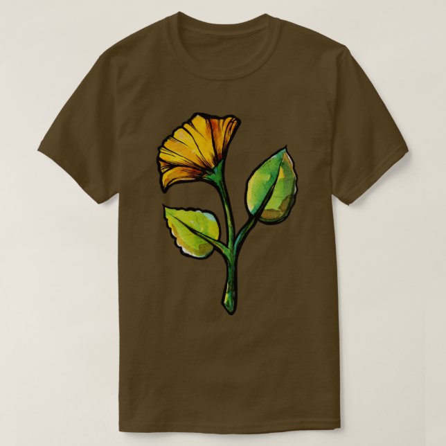 T-shirt Fleur de printemps jaune (Design devant)