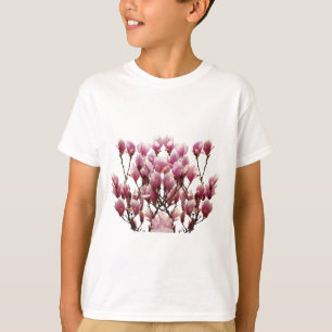T-shirt Fleur de printemps rose florissante Magnolias
