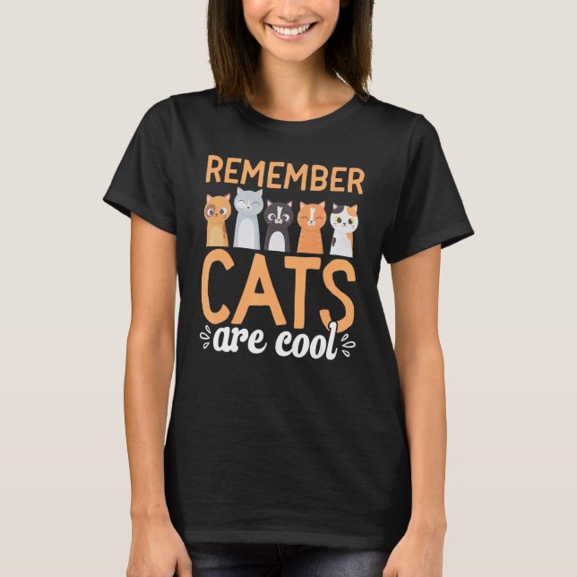T-shirt Fleur de propriétaire de chat Se souvenir Les chat (Devant)