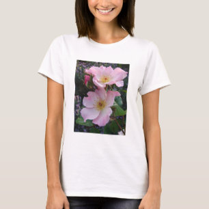 T-shirt Fleur de rose sauvage rose Photo florale