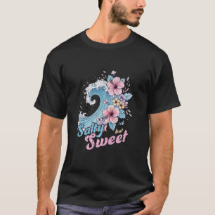 T-shirt Fleur de sel mais douce conception de fleurs d'hib