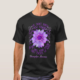 T-shirt Fleur de sensibilisation à la fibromyalgie Nous ne