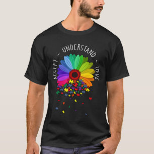 T-shirt Fleur de sensibilisation à l'autisme Floral Maman