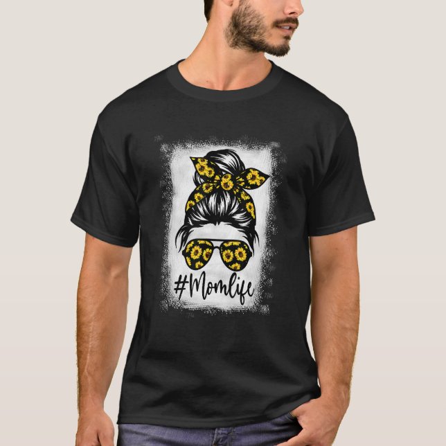 T-shirt Fleur de soleil blanchie Maman Tee - shirts de vie (Devant)