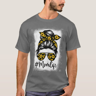 T-shirt Fleur de soleil blanchie Maman Vie pour la Fête de