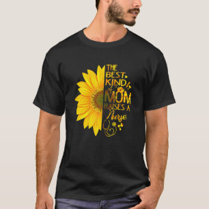 T-shirt Fleur De Soleil Femme Genre De Maman Lève Infirmiè