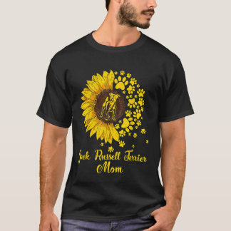 T-shirt Fleur de soleil Jack Russell Terrier Maman Chien A