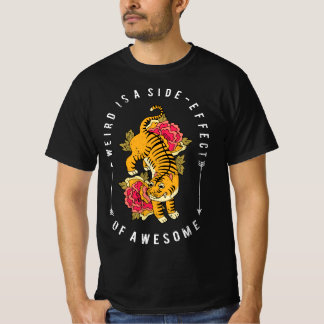 T-Shirt Fleur de Tigre Japonaise, T-Shirt Mignon à