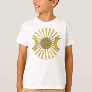T-shirt Fleur de vie avec la lune