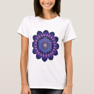 T-shirt FLEUR DE VIE / Blume des Lebens - Mandala II