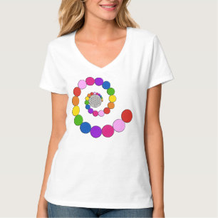T-shirt Fleur de vie / Blume des Lebens - points spiraux