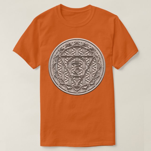 T-shirt Fleur De Vie Chakra Géométrie Divine Spiritualité (Design devant)