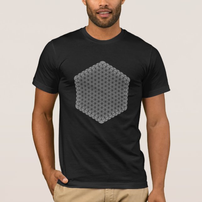 T-shirt fleur de vie de géométrie sacrée (Devant)
