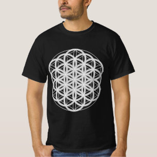 T-shirt fleur de vie de géométrie sacrée