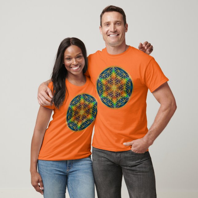 T-shirt FLEUR DE VIE - Fleur Fractale 1 (Unisexe)
