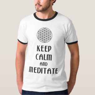 T-shirt Fleur de vie - GARDEZ CALME et MÉDITATE