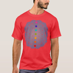 T-shirt Fleur de vie turquoise 2