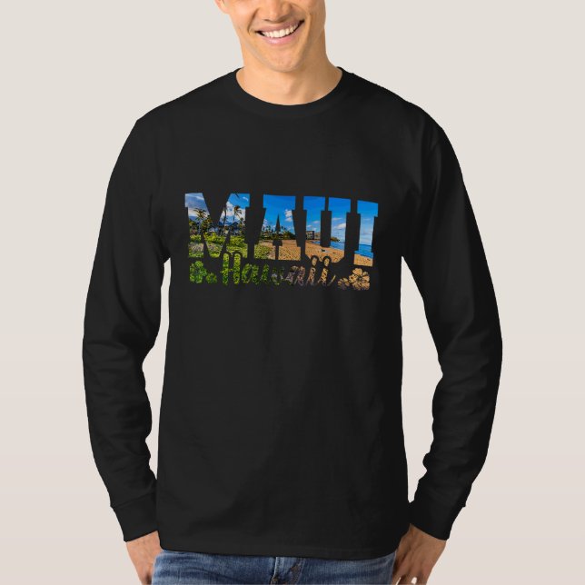 T-shirt Fleur des îles Hawaii de Maui (Devant)