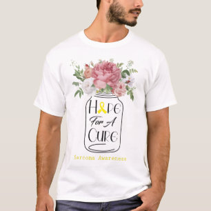 T-shirt Fleur d'espoir pour une sensibilisation au sarcome