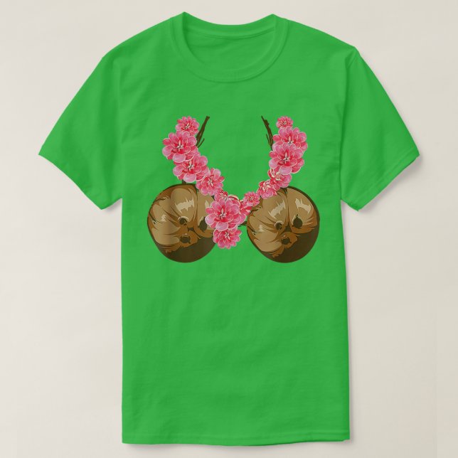 T-shirt Fleur d'Halloween Cool de la barre de noix de coco (Design devant)