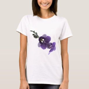 T-shirt Fleur d'orchidée violette