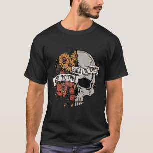 T-shirt Fleur du crâne Kinda Émotionnel Kinda Émotionnel s