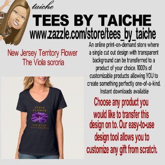 T-shirt Fleur du New Jersey La Viola sororia