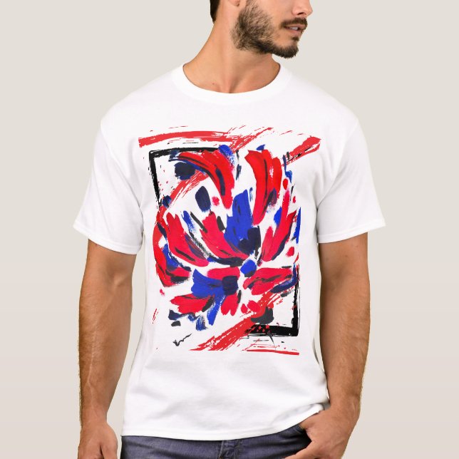 T-shirt Fleur éclatée (Devant)