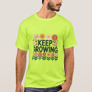 T-shirt Fleur en Croissance Continue