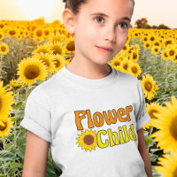 Fleur Enfant mignonne Tournesol Hippie Enfants