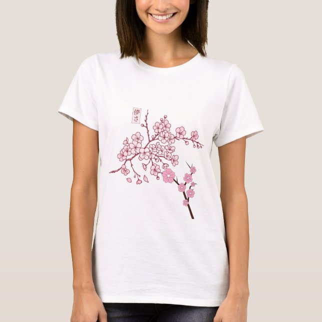T-shirt fleur éphémère (Devant)