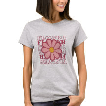 T-Shirt Fleur Esthétique Rétro.
