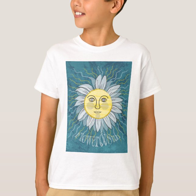 T-shirt Fleur et soleil - Nature (Devant)