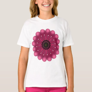 T-shirt Fleur Fantastique Rose Luminescente Fleur Floral