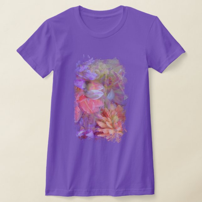 T-shirt Fleur Fée Double exposition Imaginaire Art (Poser)