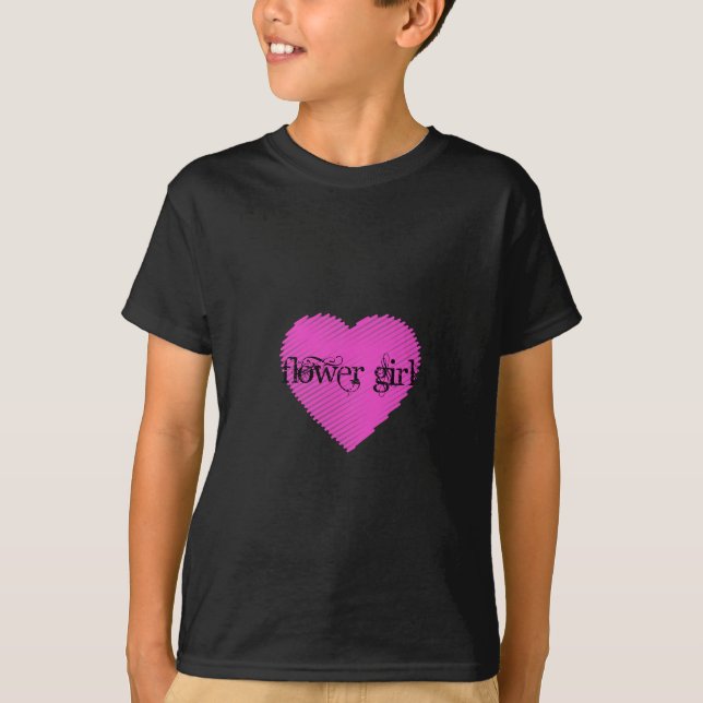T-shirt Fleur fille (Devant)