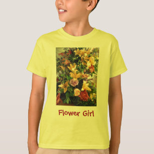 T-shirt Fleur fille