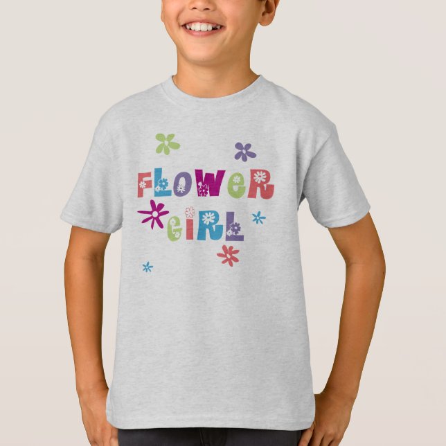 T-shirt Fleur fille (Devant)
